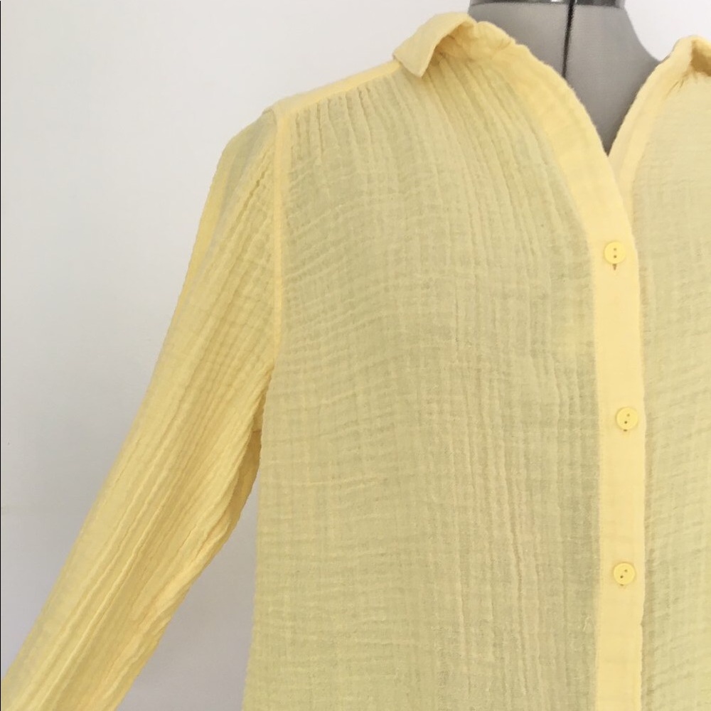 Chico’s Cotton Waffle Gauze Shirt - size M